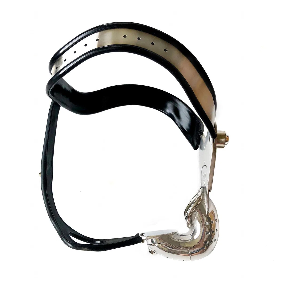 Chastity Belt Men Metal Ceinture Chasteté Métal Homme De Plate Avec Serrure Cage Urètre Acier Pour À Pénis Ceintures Sissy Male Man Cceintures Inversée 96-102 cm