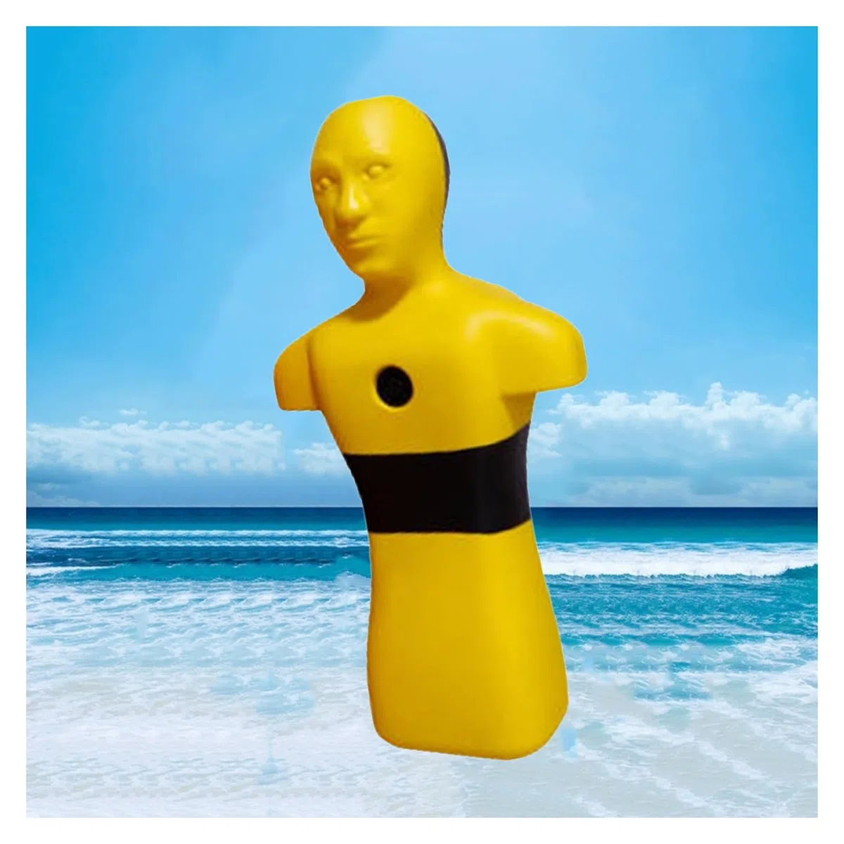 Mannequin De Formation Au Sauvetage Aquatique, Outils Pédagogiques De Prévention De La Noyade, Modèle De Formation Au Sauvetage Simulant La Noyade, Facile À Ranger(Yellow)