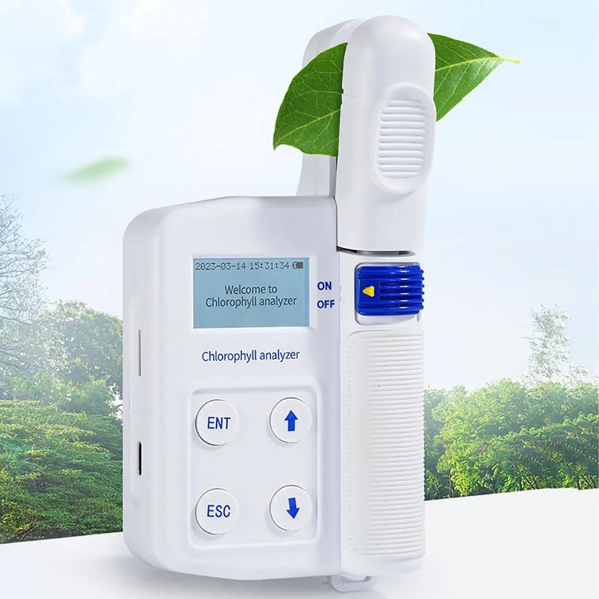 Analyseur de chlorophylle Portable, détecteur de Plantes, avec écran LCD, 0,0-99,9 SPAD, Zone de Mesure 2 x 3 mm, pour mesurer la teneur en chlorophylle des Plantes, YT-Ya