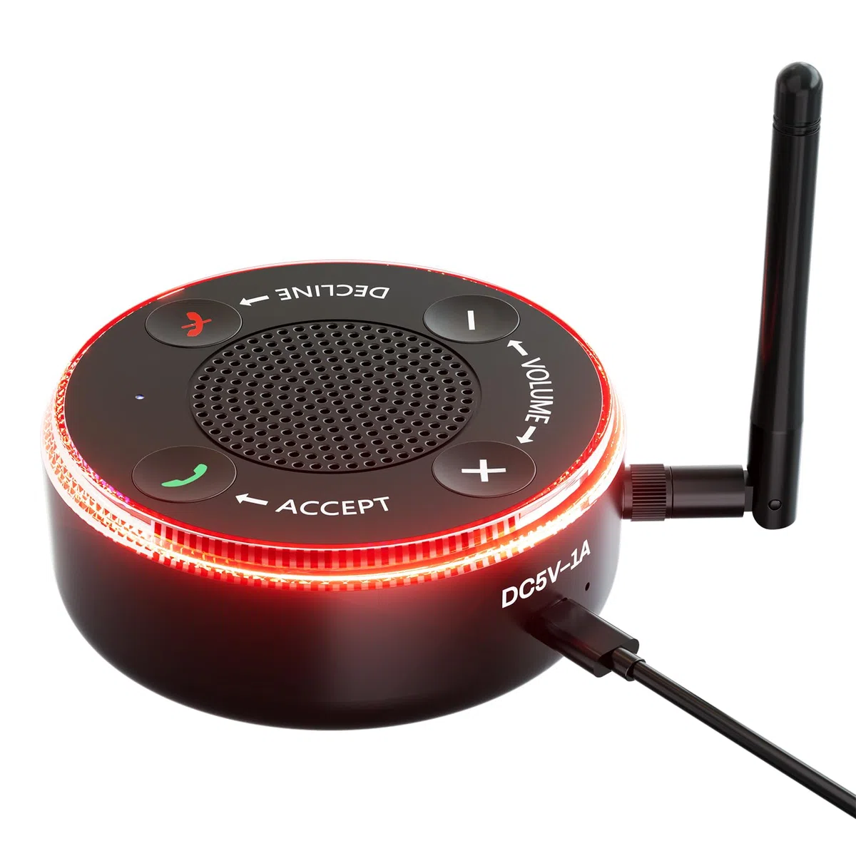 Lamborsafe Amplificateur de sonnerie de téléphone portable pour personnes âgées, sonnerie externe pour téléphone portable, amplificateurs de sonnerie Bluetooth pour malentendants – sonnerie