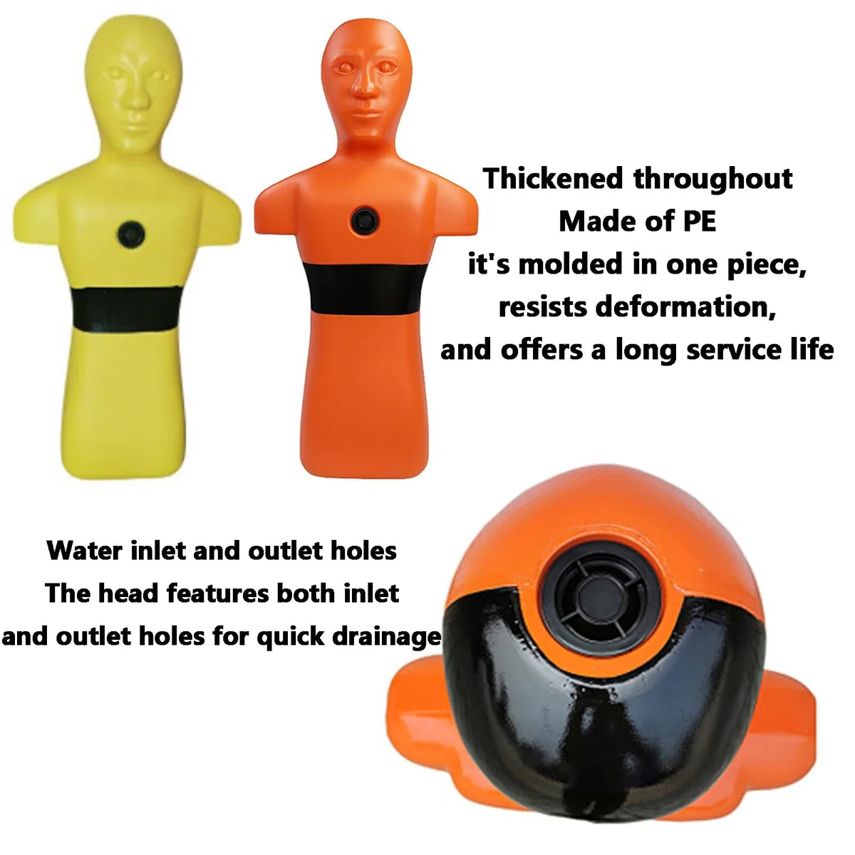 Mannequin De Formation Au Sauvetage Aquatique, Outils Pédagogiques De Prévention De La Noyade, Modèle De Formation Au Sauvetage Simulant La Noyade, Facile À Ranger(Yellow)