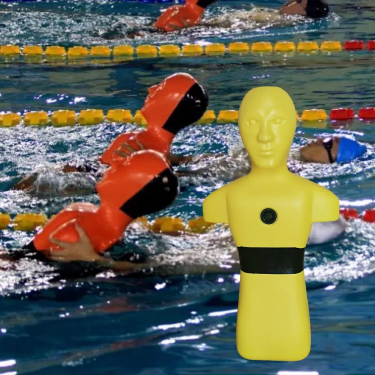 Mannequin De Formation Au Sauvetage Aquatique, Outils Pédagogiques De Prévention De La Noyade, Modèle De Formation Au Sauvetage Simulant La Noyade, Facile À Ranger(Yellow)